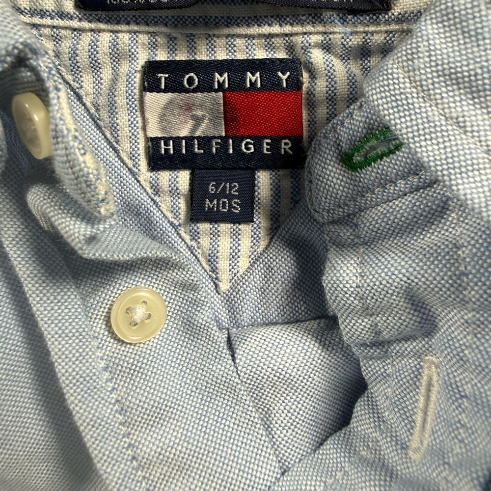 Tommy Hilfiger Blue Button Up Shirt - Picture 4 of 4